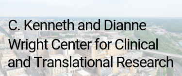 Wright Center logo overlaid on aerial shot of Richmond